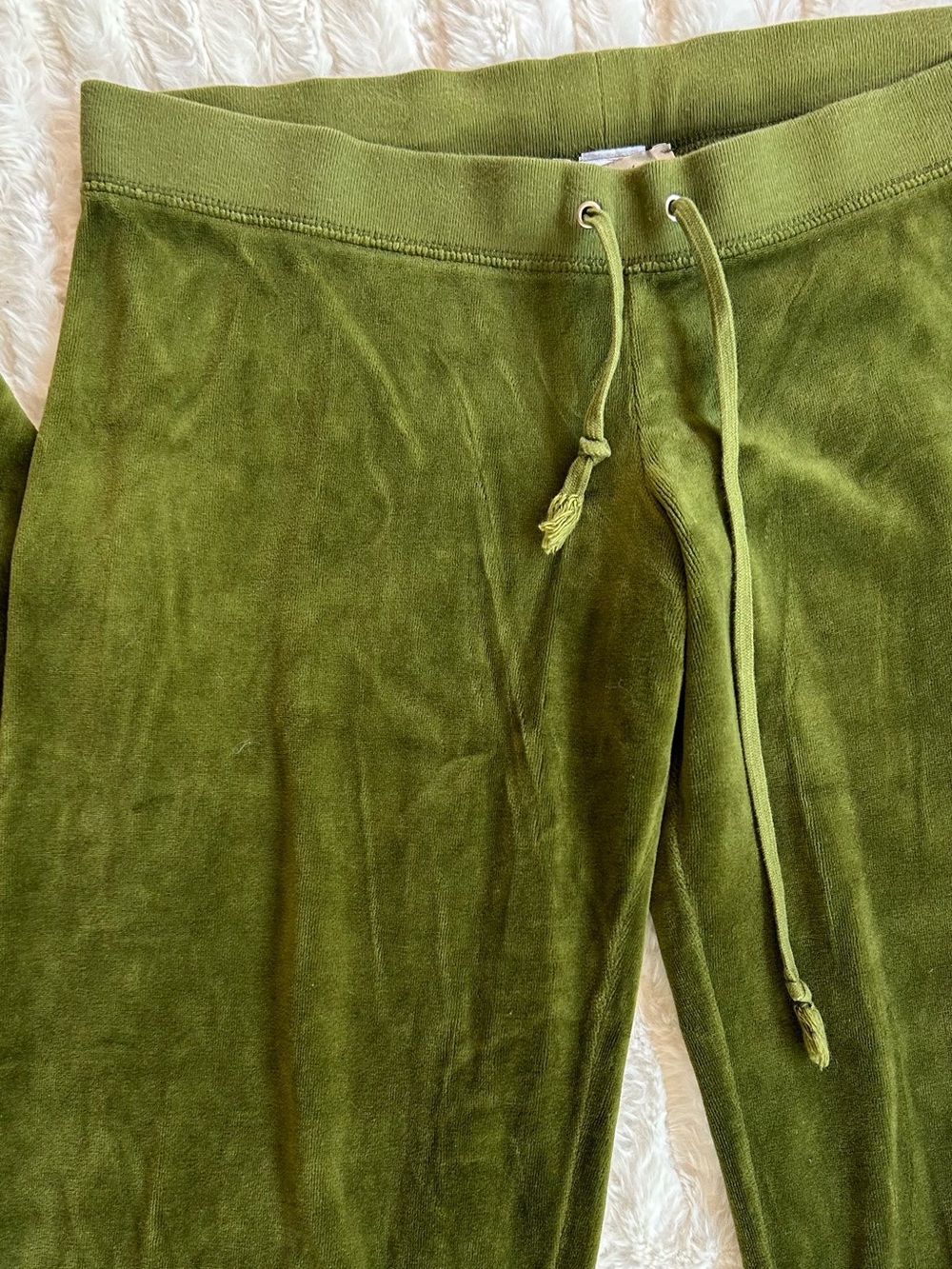 Y2K Vintage Juicy Couture Velour Tracksuit Set Made in USA Green - Picture 8 of 13